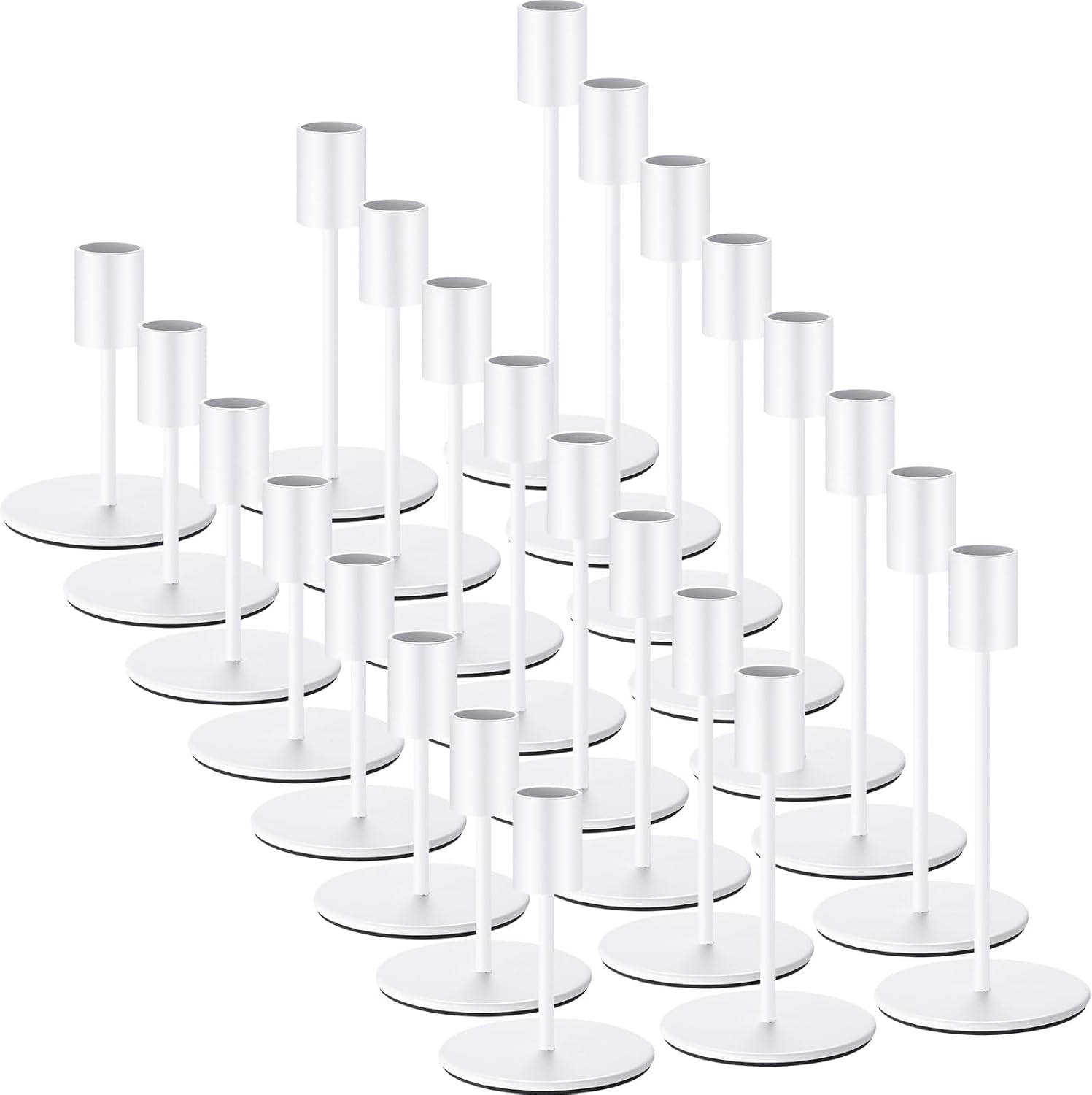 Candle Holders Set Matte Candlesticks Holders Decorative