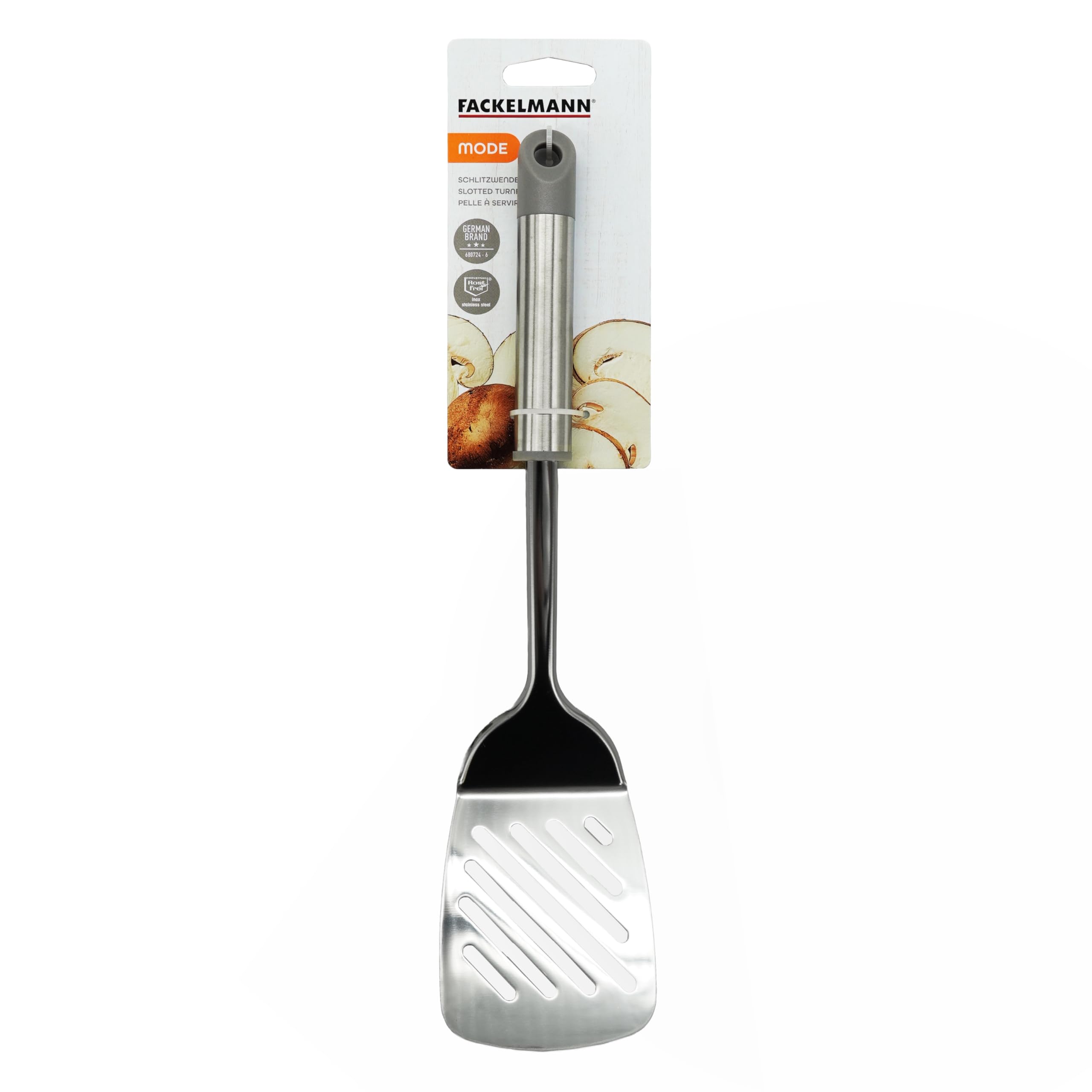 Fackelmann MODE Slotted Turner, Stainless Steel Function Head & Handle, Kitchen Cooking Spatula, Burger Flipper - Image 2