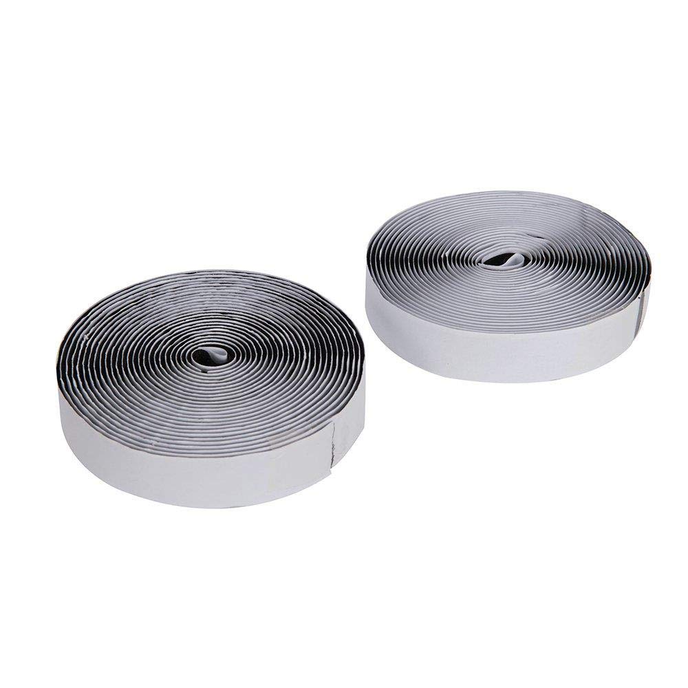 On1shelf Black Self Adhesive Hook And Loop Strip Tape Set, Self Adhesive Sticky Tape, Double Sided Sticky Tape, Sticky Back Fastening Tape 1.6Cm-5M