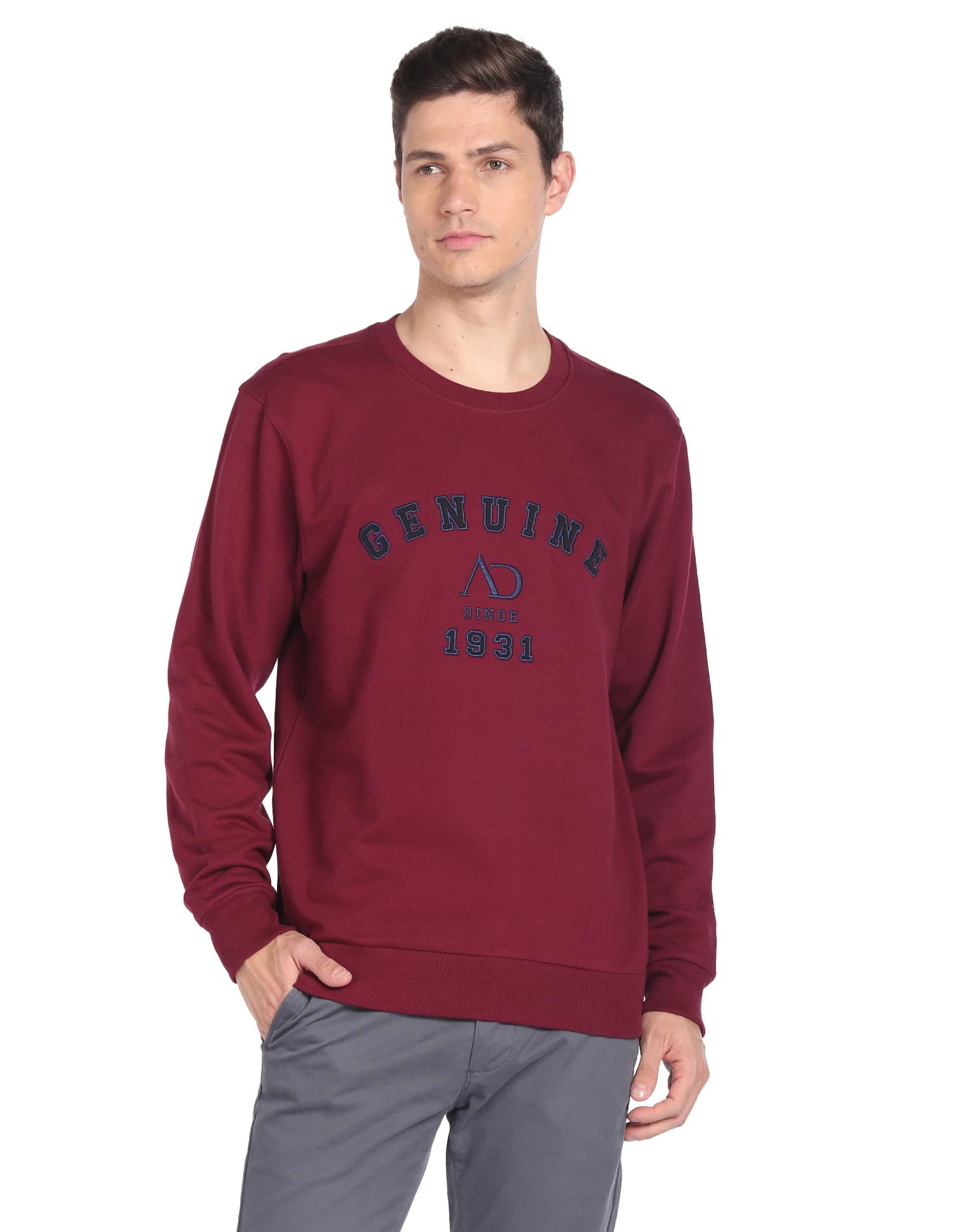 AD by ArvindCrew Neck Moistex Sweatshirt