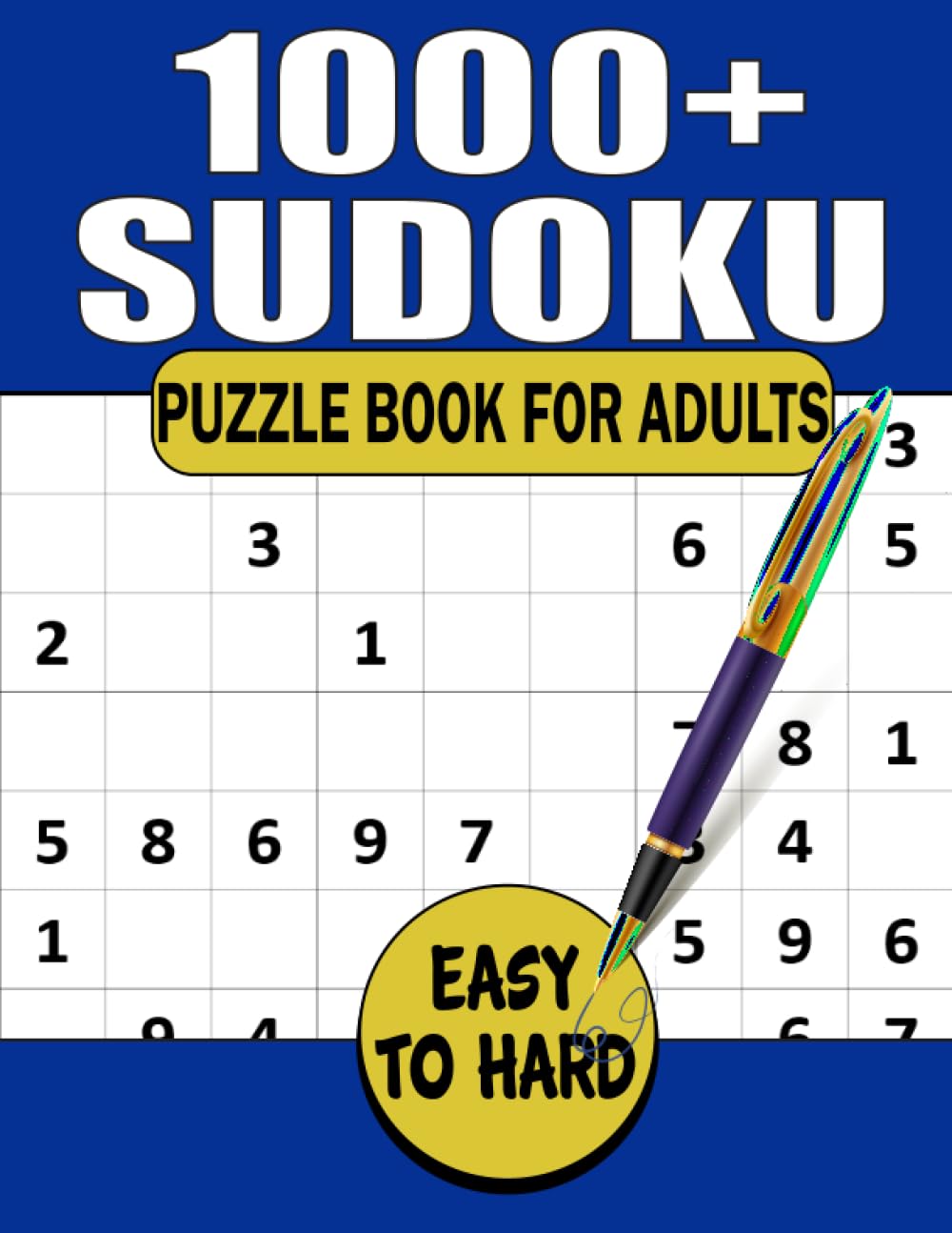 sudoku puzzle book for adults: 1000+ Puzzles Seniors, Medium to Hard
