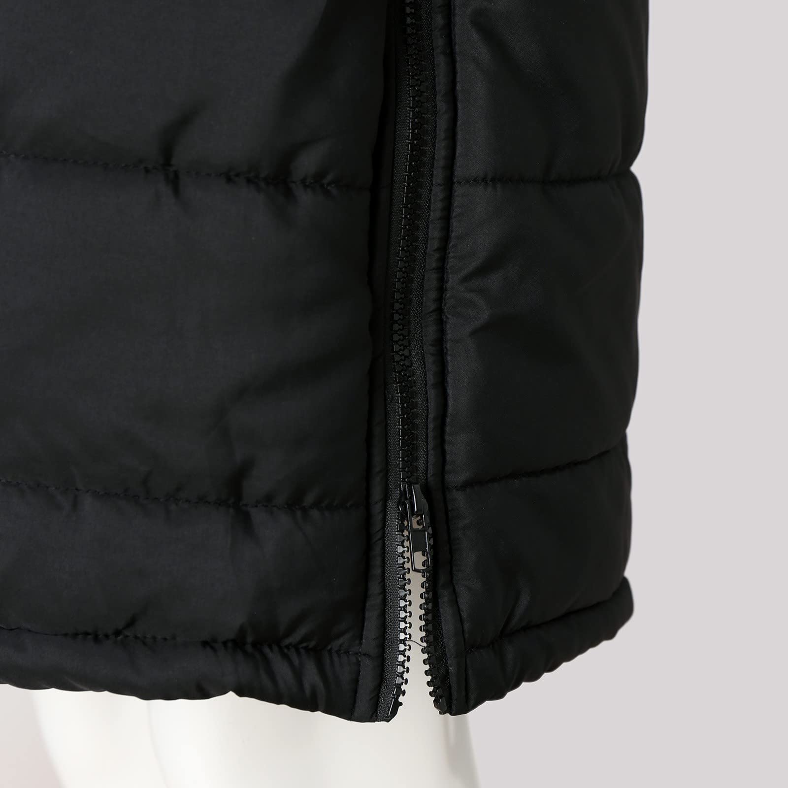 Générique Gilet Automne - Hiver - ExtéRieur Automne Hiver Doudoune Femme Sans Manches Parka Gilet Long À Capuche Femme Chaud Manteau En Duvet Fermeture éClair Couleur Unie Veste Longue Blouson #39