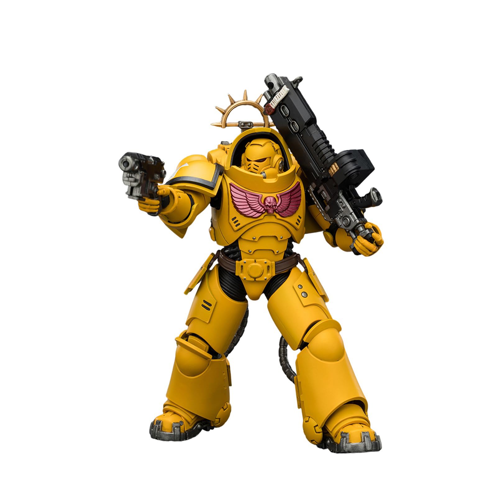 JOYTOY Warhammer 40K 1:18 Action Figures, Game Edition Imperial Fists Heavy Intercessor with Heavy Bolt Rifle and Bolt Pistol, 12CM Height Collectible Action Figures