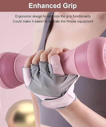 Miniatura 3 de Guantes de entrenamiento - Guantes de gimnasio y fitness para mujer, protección de manos para entrenar