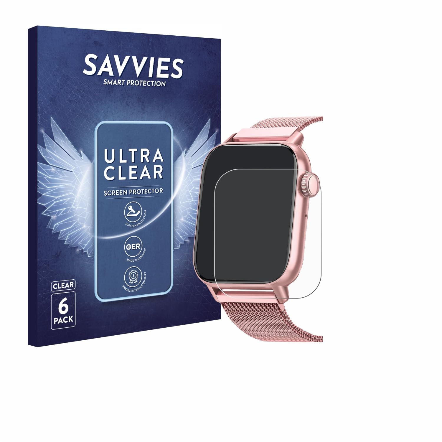 Savvies (6 Pezzi) Pellicola Protettiva Per Honor X8 5G, Protezione Schermo Trasparente, Antigraffio, Facile Applicazione Senza Bolle - 2