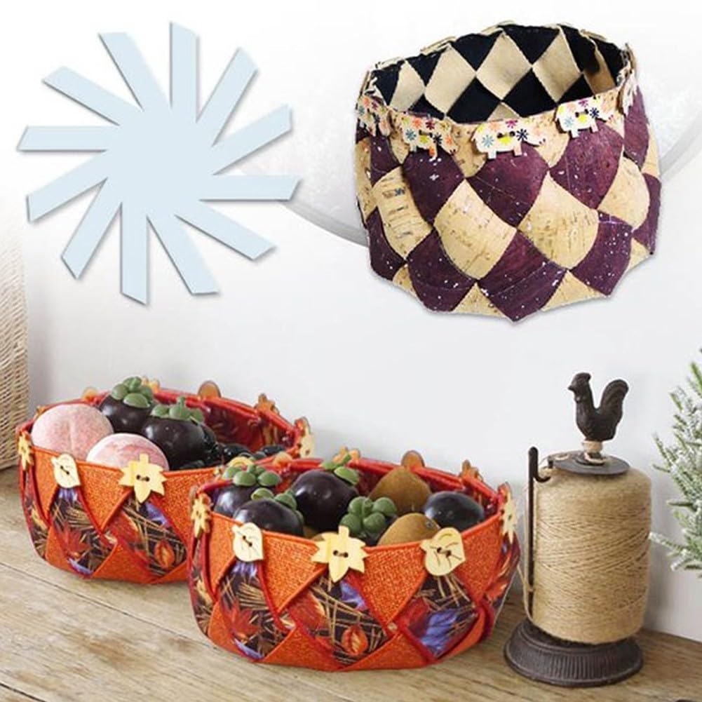 Woven Spiral Storage Basket Template and Sewing Ruler for All Your Quilting and DIY Projects, 8, 12, 15 Inch (12 inch)