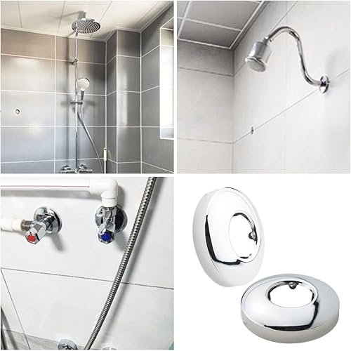 Miniatura 5 de Brida de ducha ITROLLE 2 piezas de 2 pulgadas de arco redondo cromado de acero inoxidable para la mayoría de las marcas de cabezal de ducha con