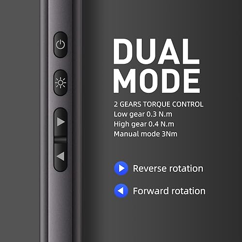 Miniatura 5 de Juego de destornilladores eléctricos, mini destornillador de precisión inalámbrico 44 en 1, mango antideslizante, iluminación LED, ajuste de doble