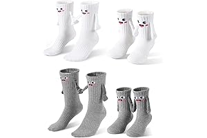 Magnetic Smile Family Hand Holding Father Son Matching Socks
