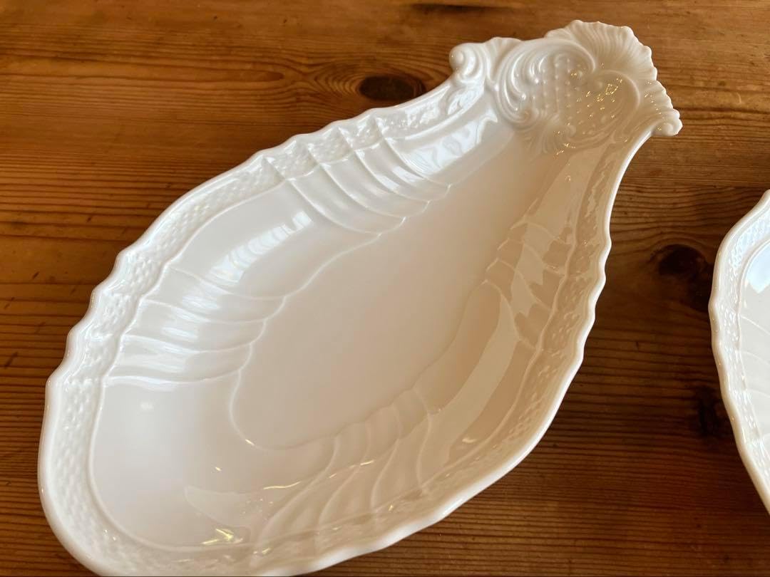 ジノリ ベッキオホワイト ピクルスディッシュ&times;2