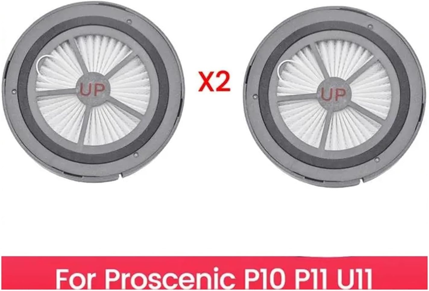 2PCS Filter ，Compatible For Proscenic P10 P11 U11 Handheld Wireless Vacuum Cleaner Replacement Spare Parts