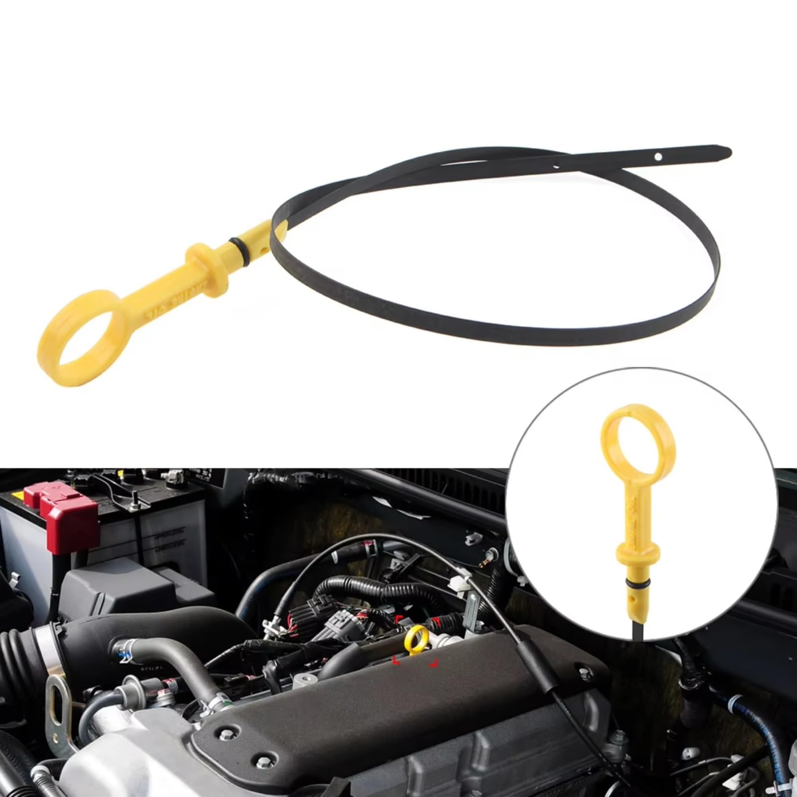 Asta di Livello Olio Motore per Suzuki Jimny SN413 FJB43V M13A 2000 2001 2002 2003 2004 Asta di Livello Olio Motore OEM: 16910-80A00