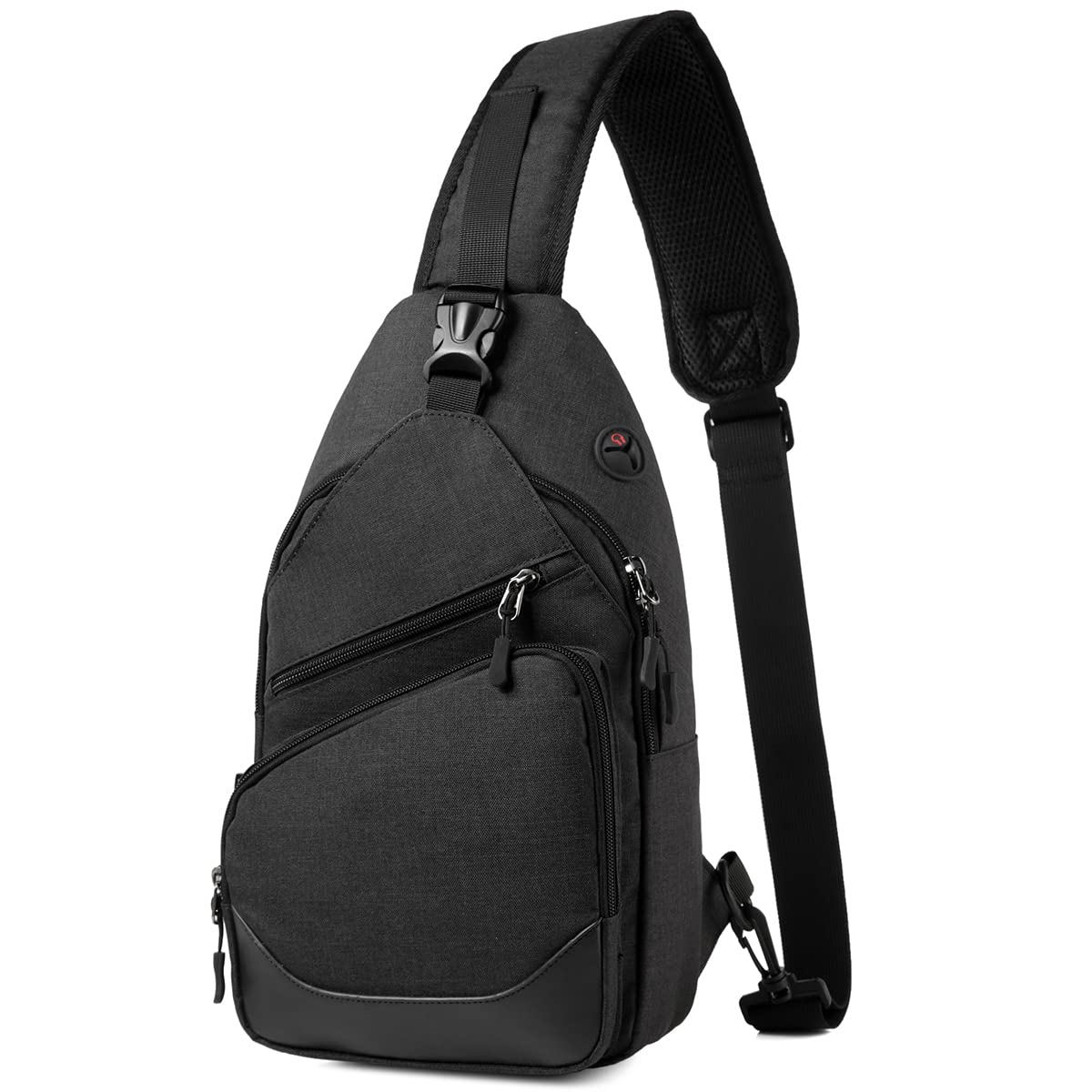 Sling Bag for Men Women, Vaschy Anti-theft Chest Casual Crossbody Bag Daypack Lightweight Small Over the ShoulderBag for Hiking Travel Outdoor Motorcycle One Strap
