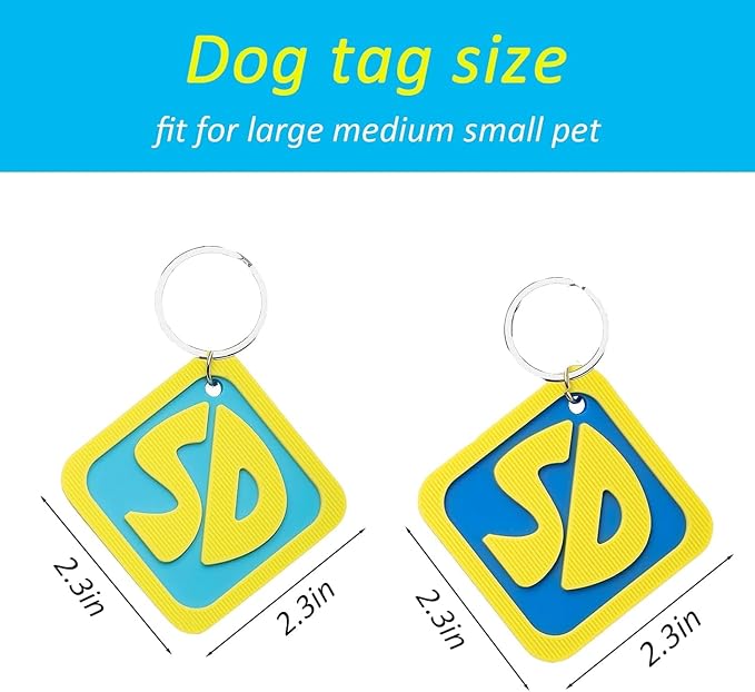 Disfraz de Halloween para perro, etiqueta de collar, 2 unidades miniatura 6