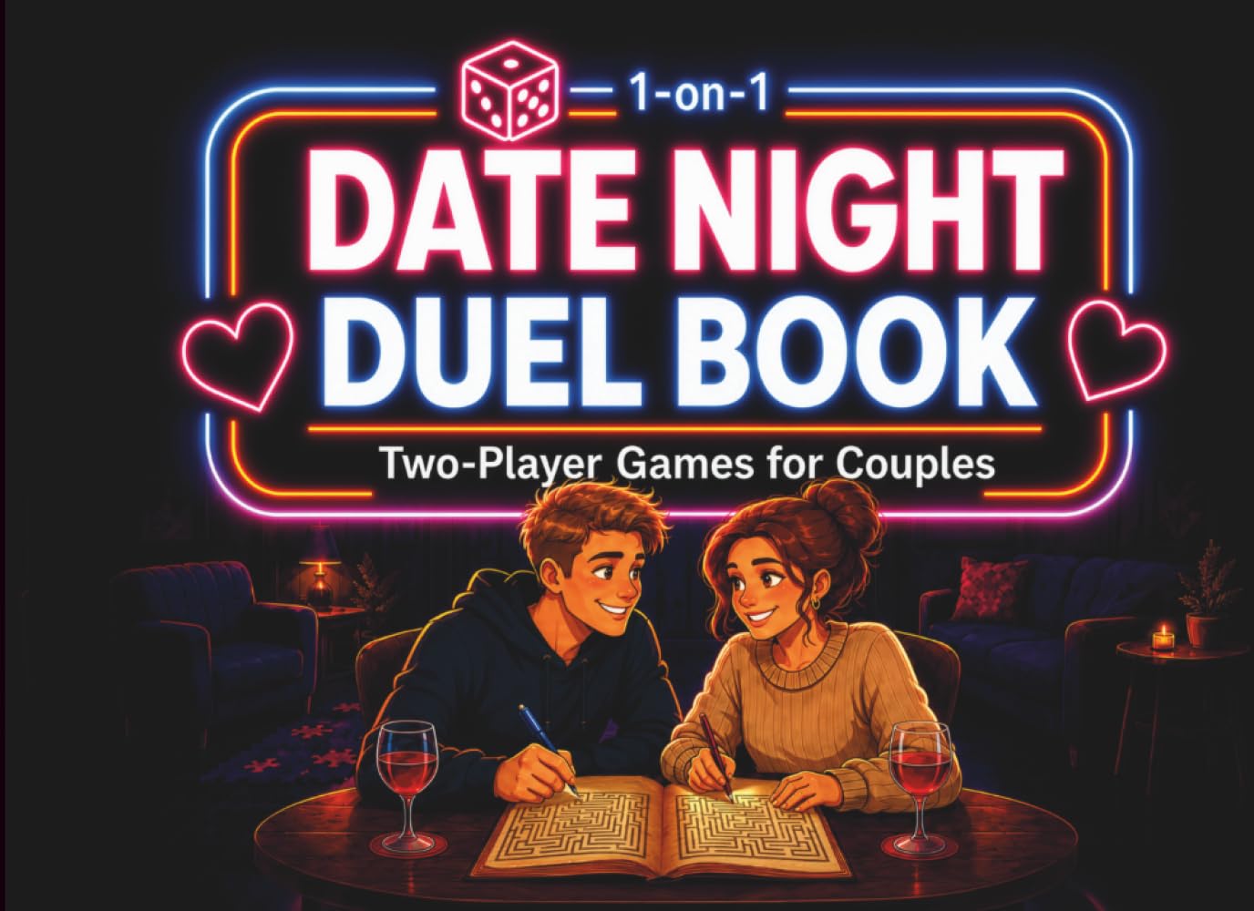 Date Night Duel Book: Two-Player Games for Couples | 40 Pen-and-Paper Games for Date Night at Home | No Prep & Ready to Play