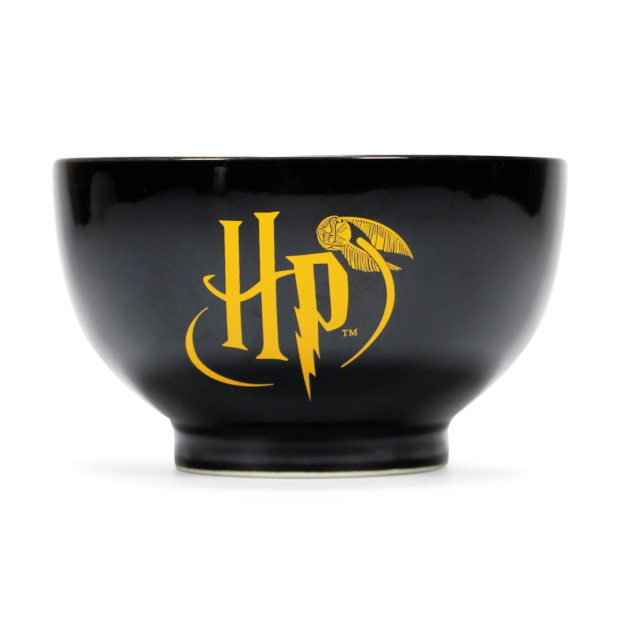 Half Moon Bay Harry Potter Müslischale Hogwarts Logo schwarz, Bedruckt, 100% Keramik, in Geschenkverpackung. Games