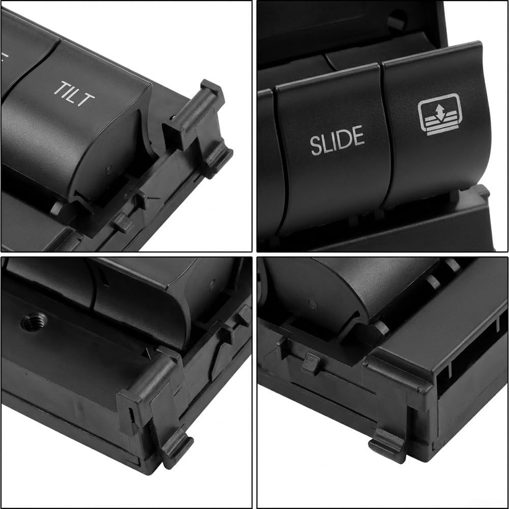 Botón Control para techo Solar Plástico ABS Negro 10x7cm Botón