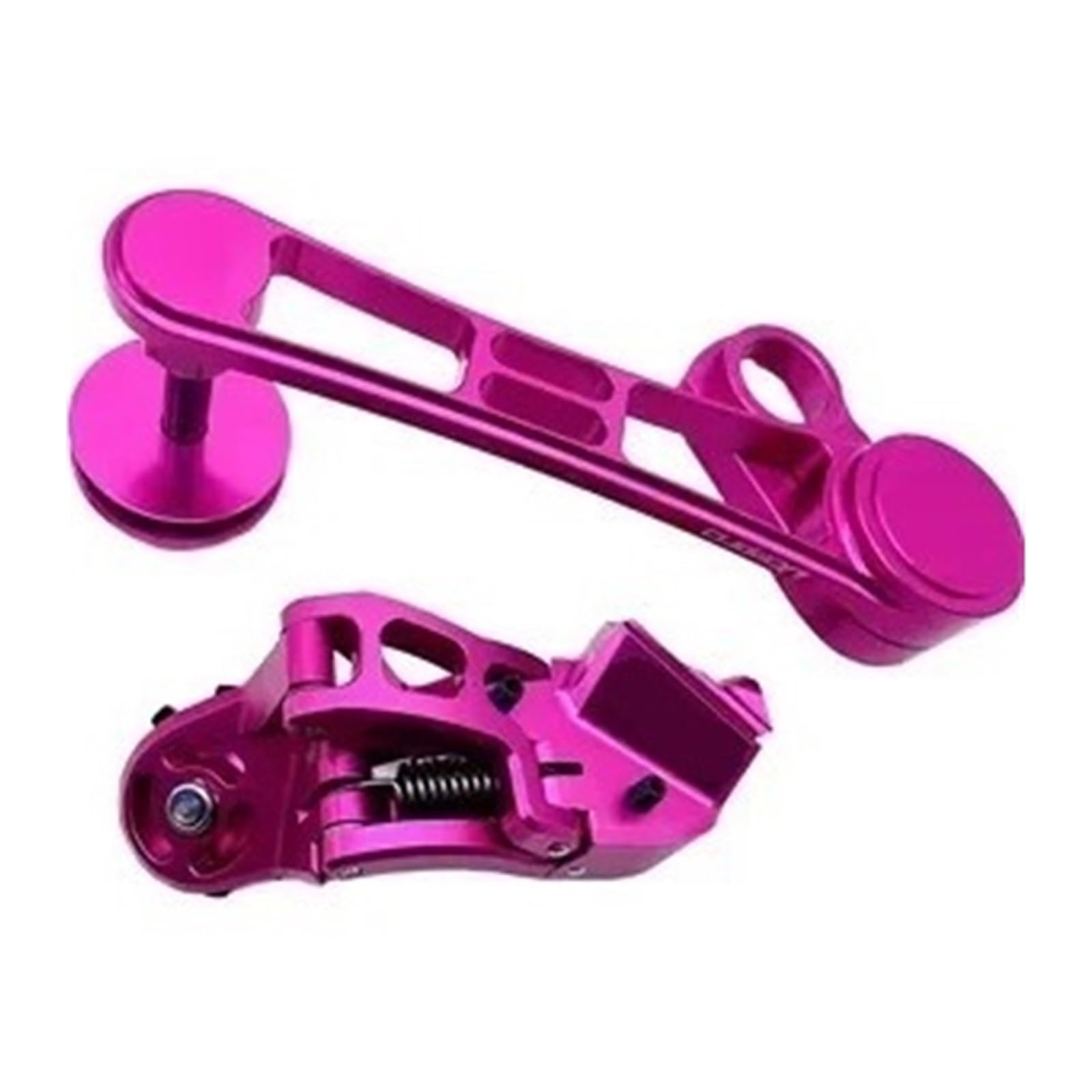 Pasuje do tylnej przerzutki roweru składanego Brompton LITEPRO EIEIO,napinacza łańcucha i dźwigni zmiany biegów napinacz łańcucha stałego biegu(Pink with A7Shifter)