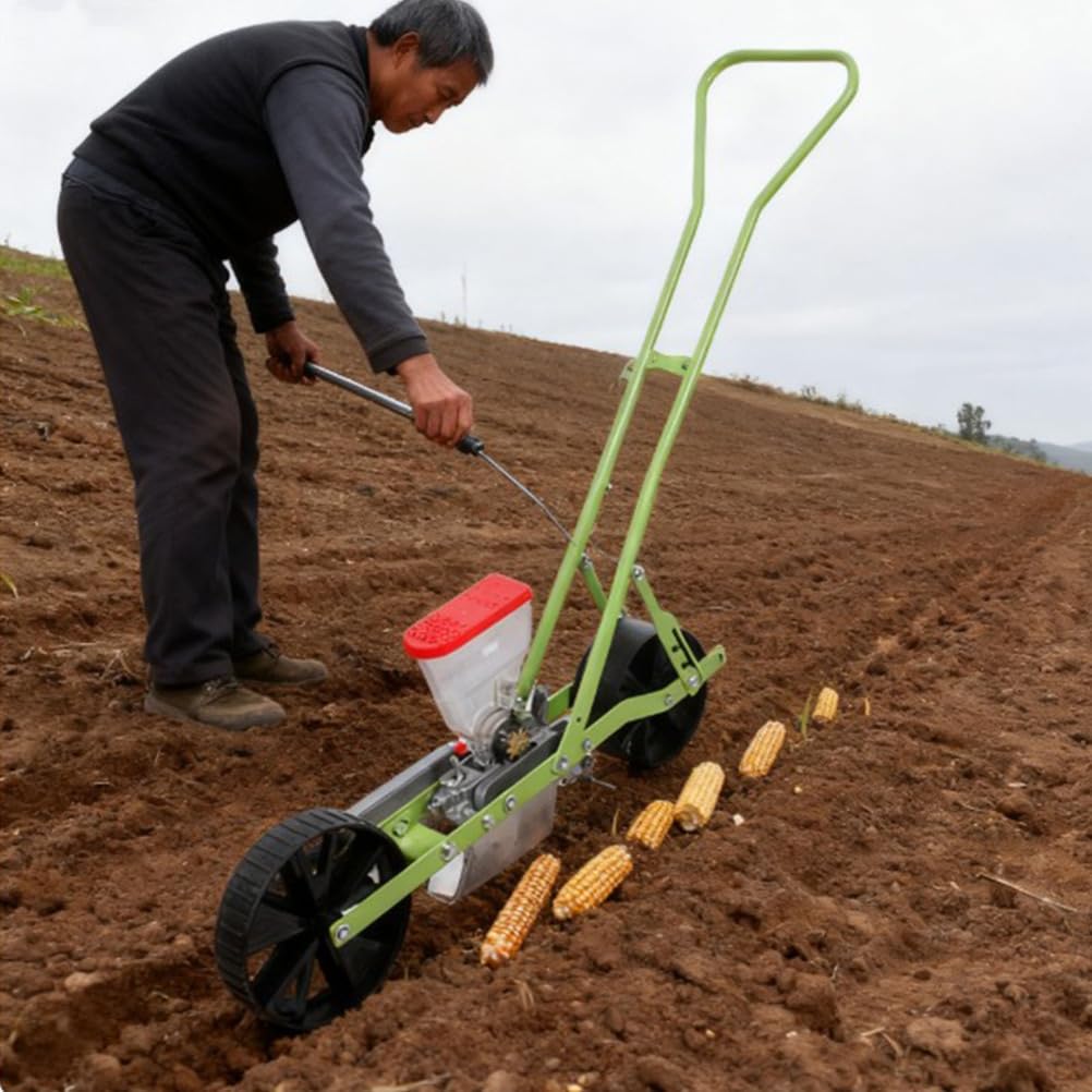 Pequeña sembradora de jardín Multifuncional, Herramienta portátil de siembra precisa de maíz, algodón y Soja, fácil de Instalar y Usar, para Uso agrícola y doméstico