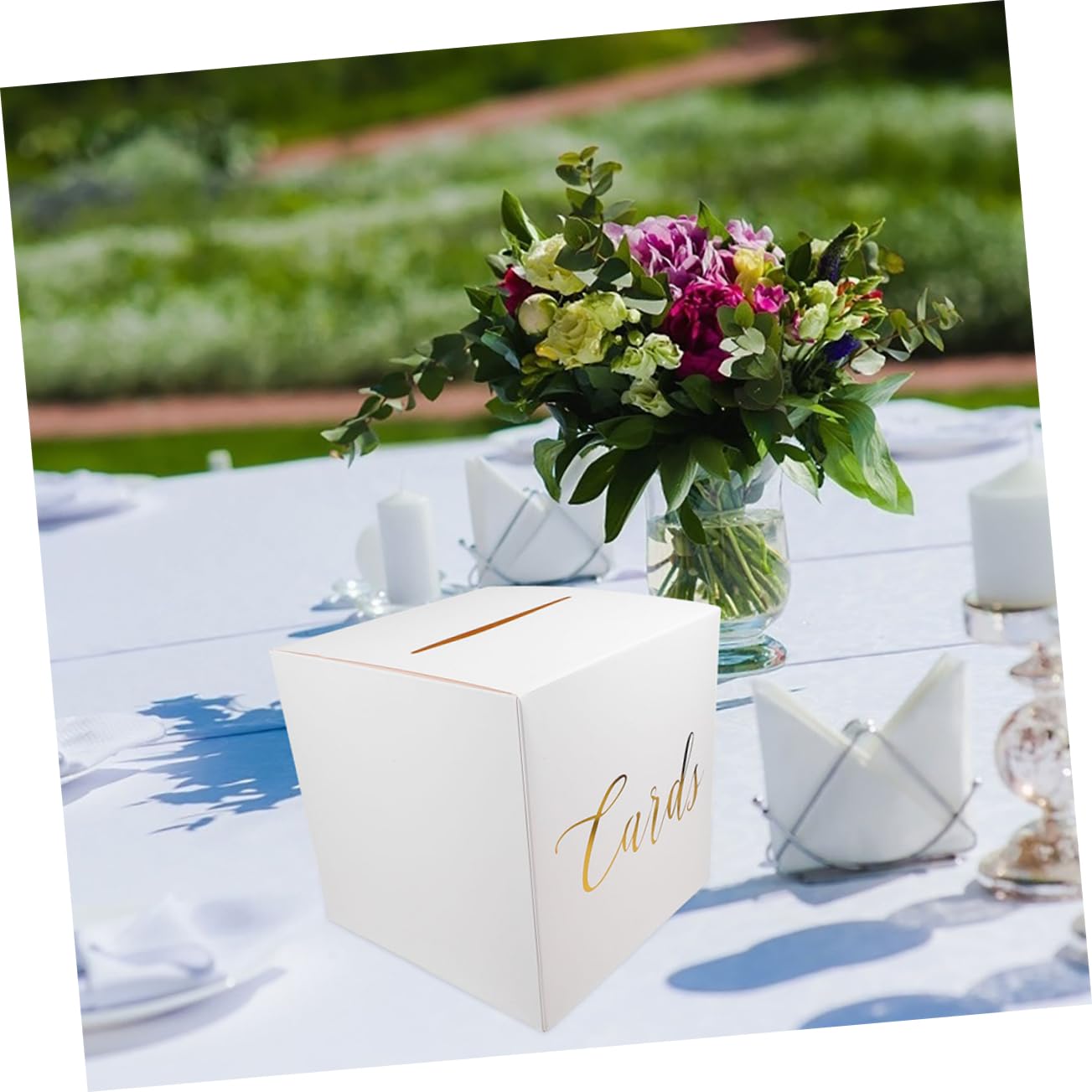PRETYZOOM 4 Sets Box Hochzeitskartenbox Hochzeitskartenetui Hochzeitskartenbehälter Erinnerungsboxen Hochzeitskartenetui Weißes Papier