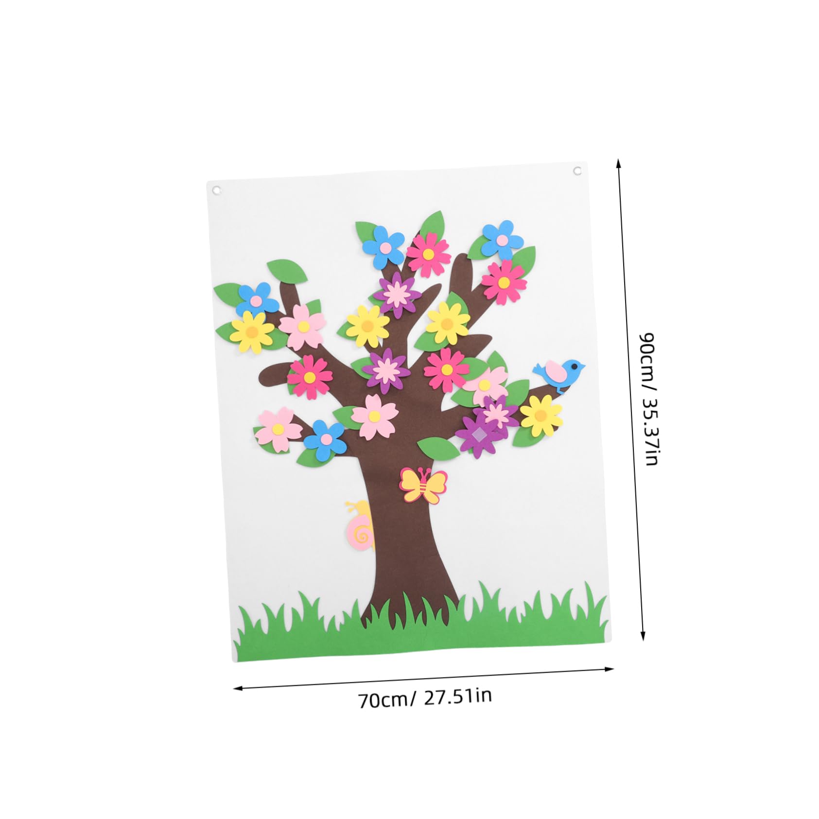 KONTONTY 1 Set DIY Felt Board Set Engaging Wall Activities Props for Creative Play and Imagination Portable Felt Decorations for Classrooms and Rooms