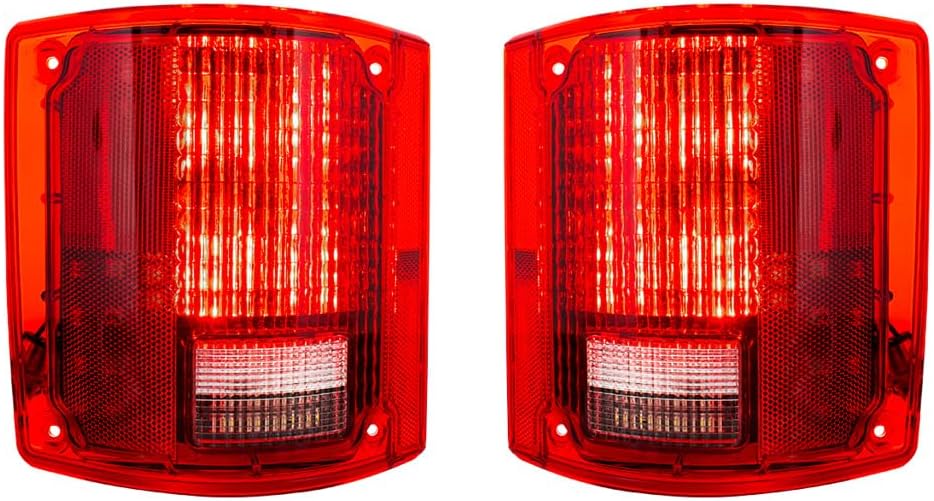 United Pacific 111113 56LED Sequential Taillight Set for 1973-87 Chevy/GMC, Super Bright LED, Sealed Electronics – NO Trim - ONE Set (Pack of 2)