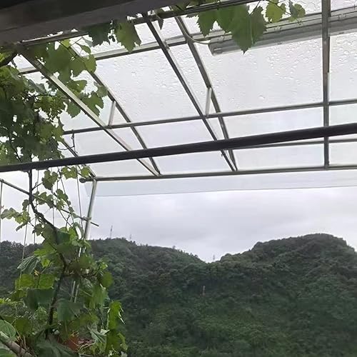 Miniatura 6 de GZHERVICES Hoja para techo de policarbonato panel de fibra de vidrio de 0031in fácil de doblar y cortar panel solar resistente a la lluvia para