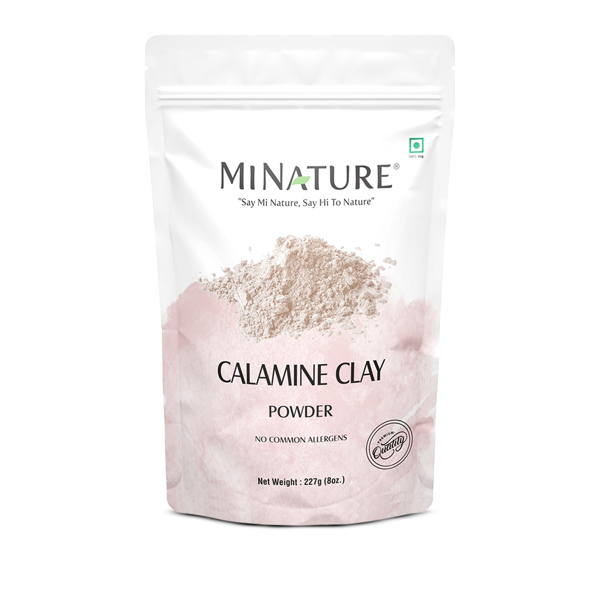 minature Calamine Clay Powder, 227g(8 oz) Resealable Pouch| Pure Natural Facial Cleansing Mask| DIY for Scrubs, Bath Bombs & Face Mask