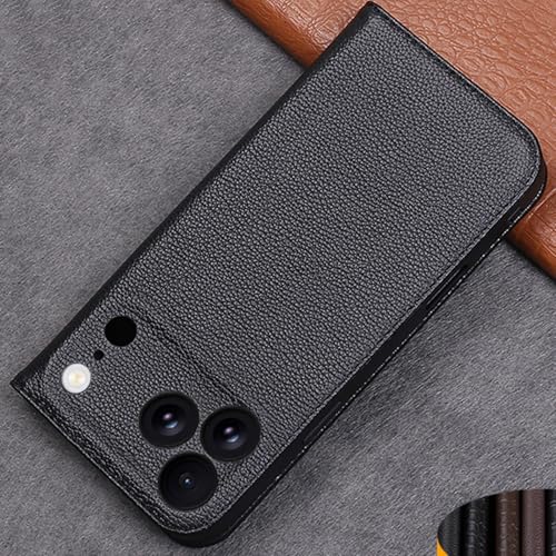 Étui clapet iPhone 17 Pro noir protection intégrale cuir - 7