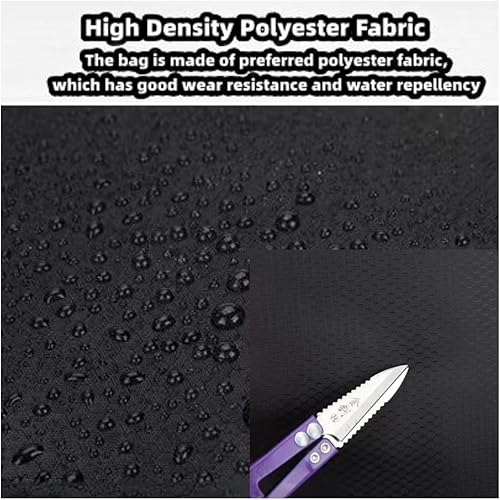 Miniatura 5 de ZaLhin Mochila plegable ligera de senderismo resistente al agua de 20L para viajes, camping, al aire libre, Negro -, Mochilas Daypack