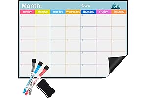 Magnetic Calendar for Refrigerator Monthly Planner 17"x12"