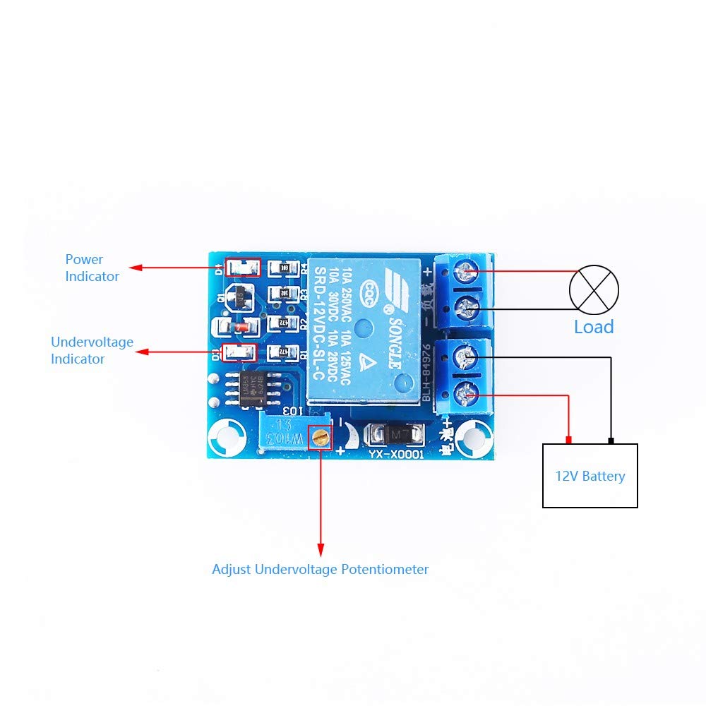 Discharge Protection Module, YX-X0001 Battery Undervoltage Control ...