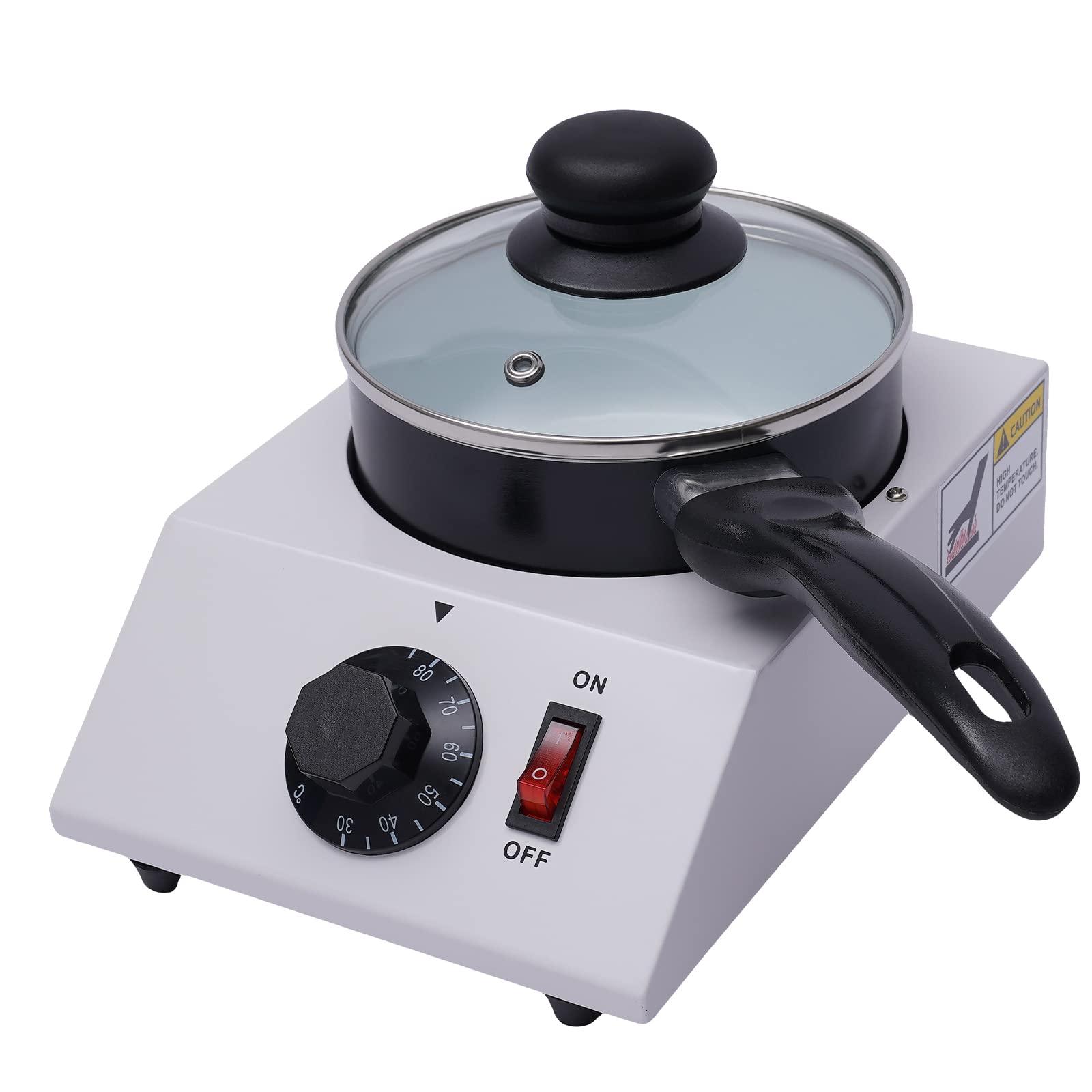 Tempereur à Chocolat Électrique 40W - Fondeur Chocolat Beurre Fromage 220V sans Eau avec Moule Antiadhésif