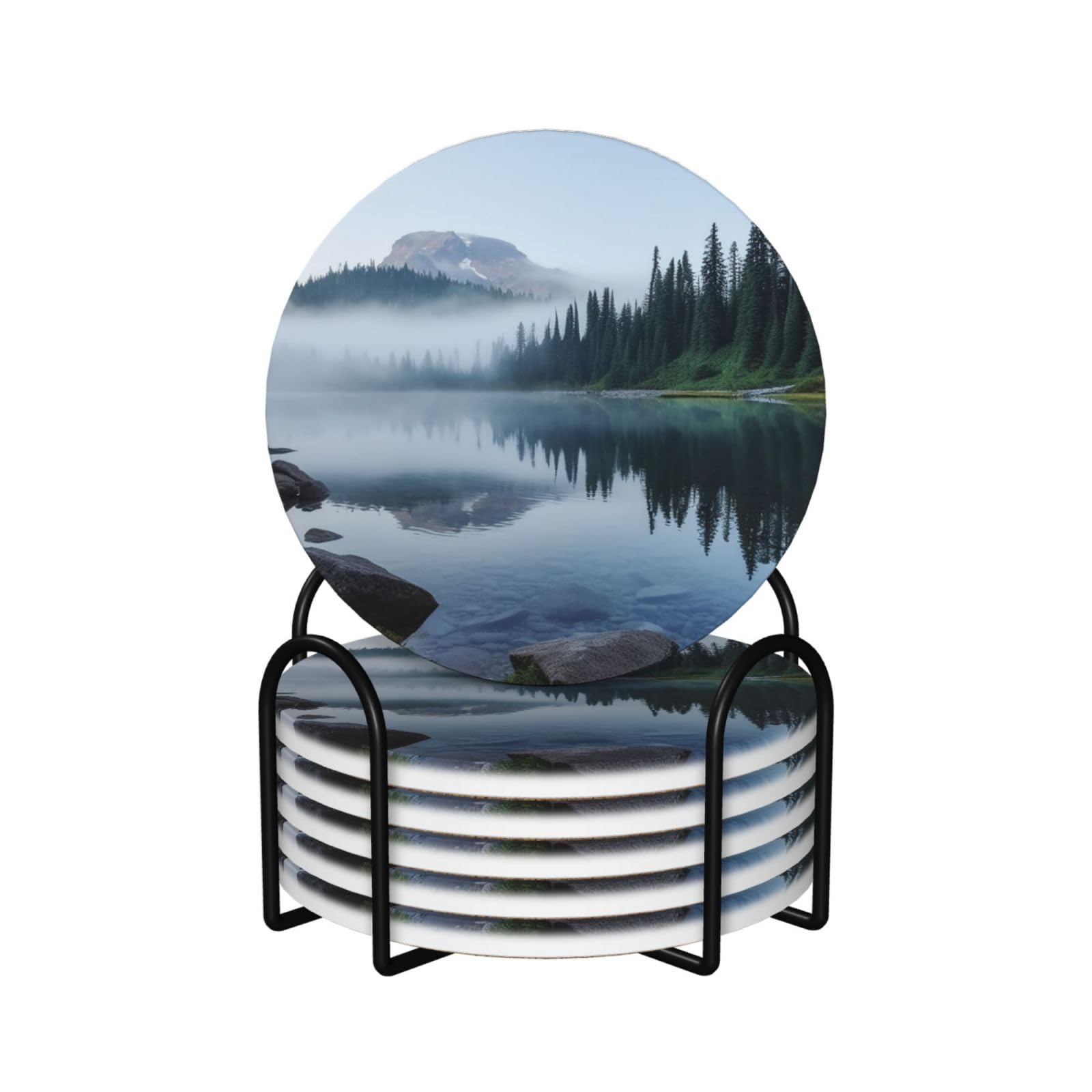 Dessous de verre céramique Mount Rainier pour apéritifs et moments conviviaux en famille