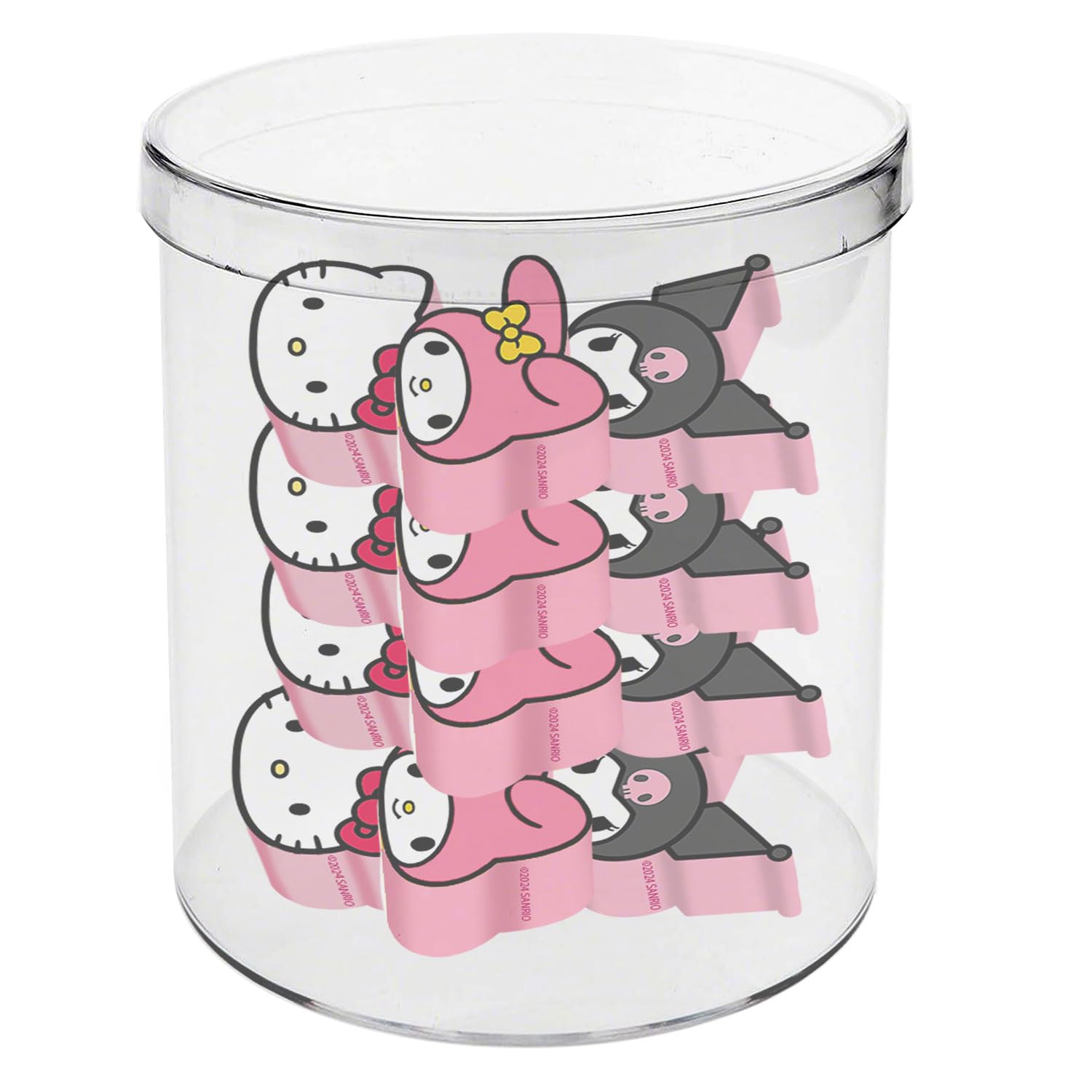 Hello Kitty Mix-Cube with 12 Erasers, Multicolour