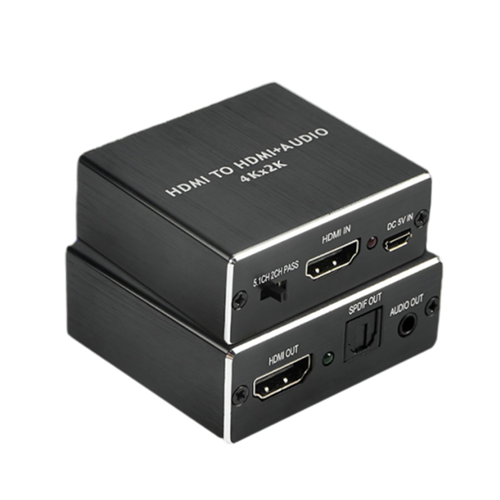 4K HDMI Audio Extractor, HDMI do Optycznego SPDIF i Konwertera Adaptera Audio 3,5 Mm, dla TV Stick, Głośnik, Odtwarzacz Niebieskiego Promienia, Wzmacniacz