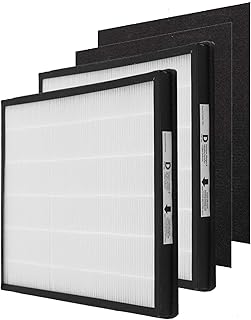 IAF-H-100D H13 True HEPA Replacement Idylis D Filter, Compatible with Idylis AC-2118, AC-2123, IAP-10-280 Air Purifier Devices, 2 HEPA Filter & 2Carbon Filter
