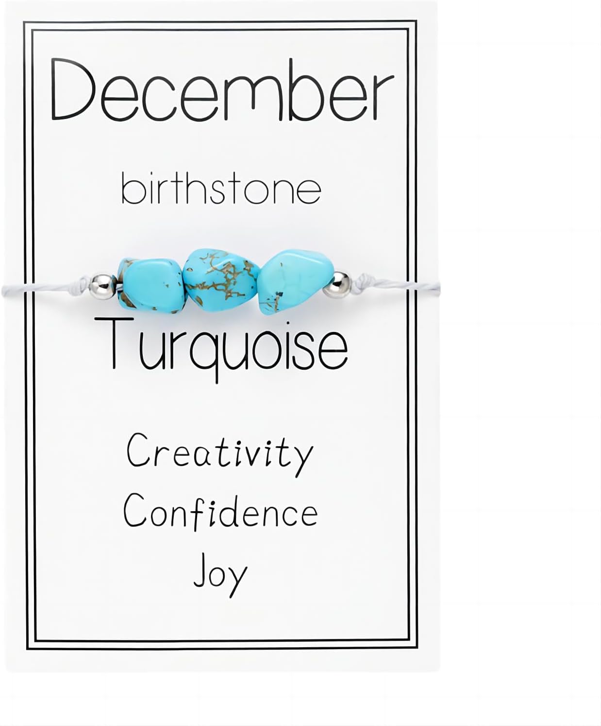 tenghong2021 Irregular Month Birthstone Bracelet for Women Men Natural Stone Hand Woven Adjustable Bracelet Healing Crystal Beaded Braide String Bracelet for Women Birthday Gifts Jewelry