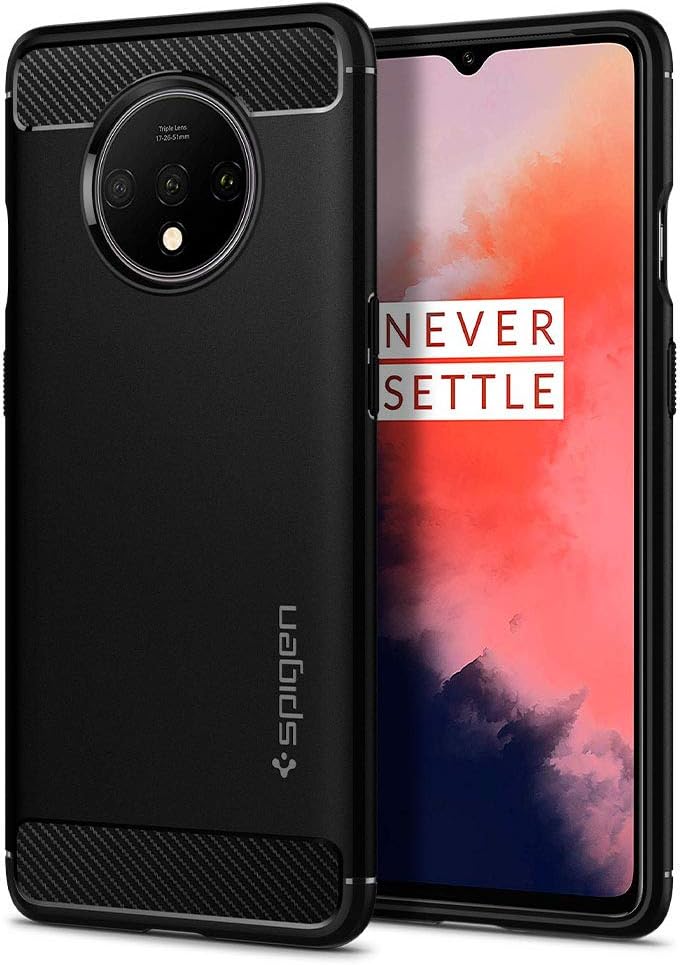 Spigen OnePlus 7T Rugged Armor cover/case - Matte Black