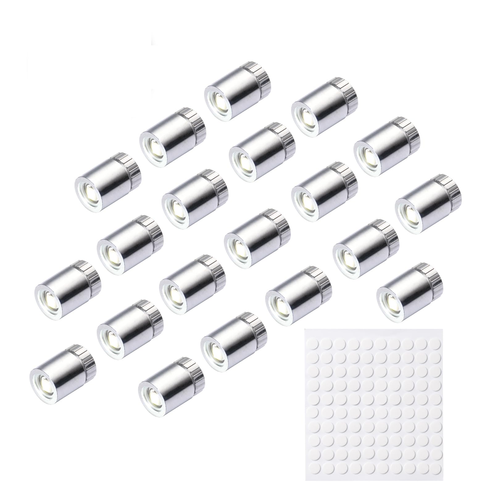 Pumwoy 20 Mini LED Lights, Miniature Lights, Small LED Lights, Suitable for Decorating Dollhouses, Micro LED Light, Mini LED Lights for Dollhouses, Crafts (White Light)