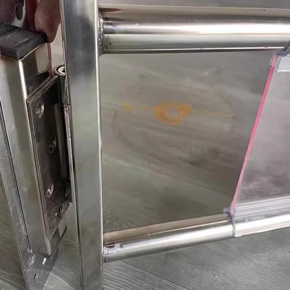 Heavy-Duty Metal Swing Gate - Manual & Automatic Closing Security Door for Supermarket Entrances, Warehouse Cashier Counters, Robust Access Control Solution