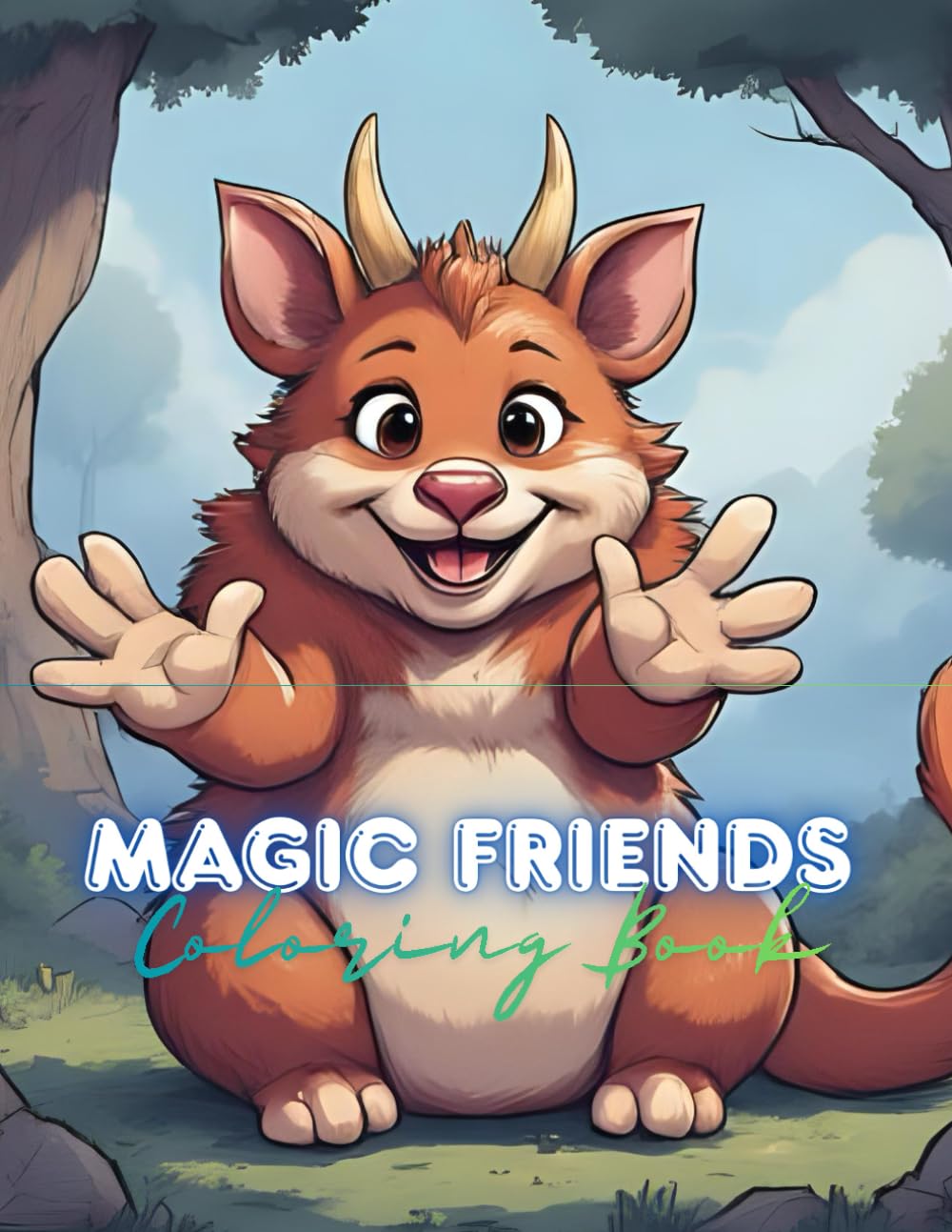 Magical Cute Animals Coloring Book for Kids