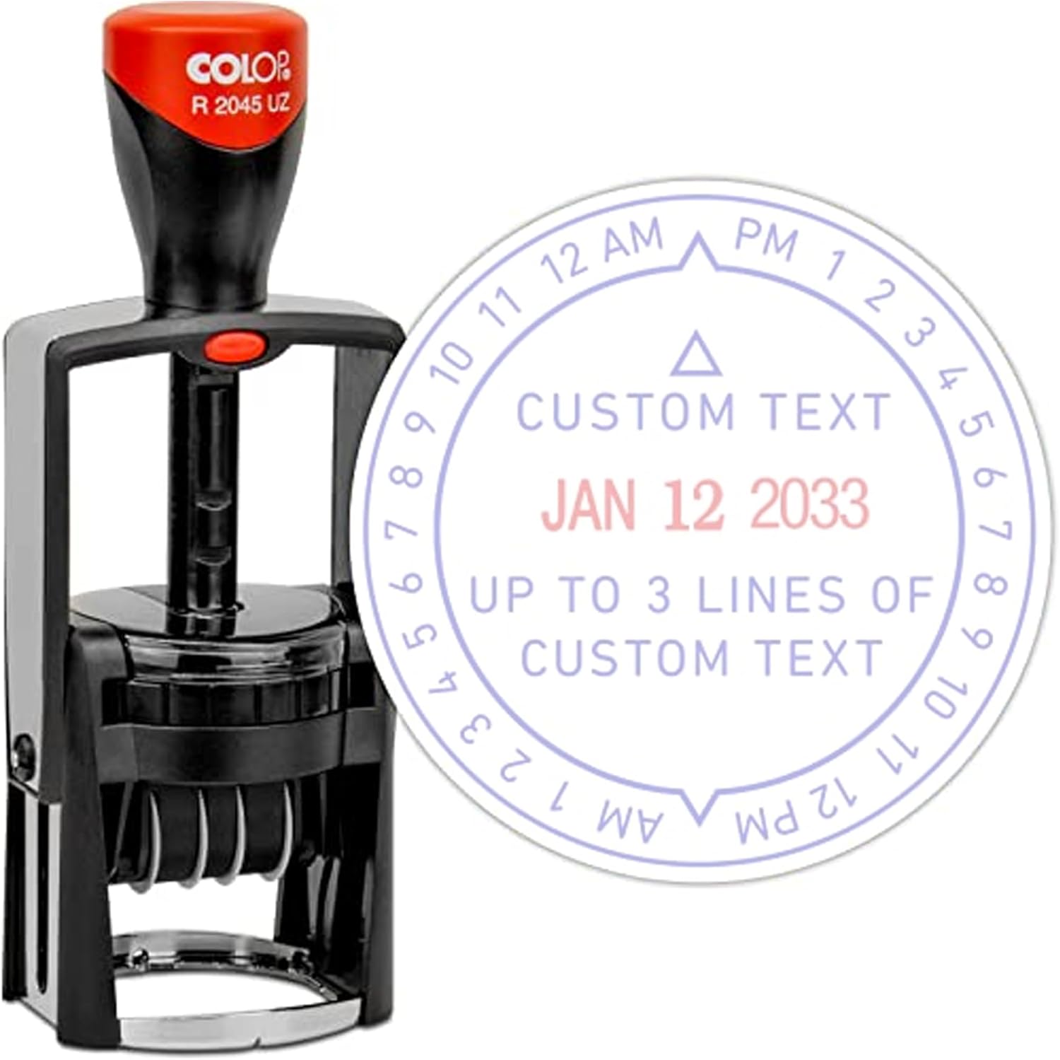 ProTime 12H custom message time-date stamp, heavy duty