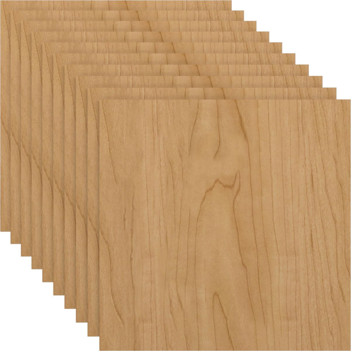 Ekena Millwork 23 3/4"W x 23 3/4"H x 3/8"T Wood Hobby Boards, Maple (10-Pack)