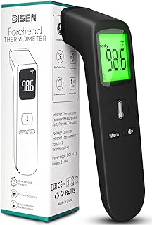 No-Touch Forehead Thermometer, Digital Infrared Thermometer for Adults and Kids, Touchless Baby Thermometer 2 in 1 Dual-Mode Thermometer with Fast Accurate Results