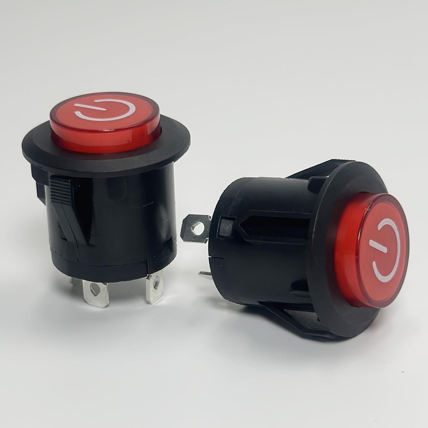 2 Pcs Power Button Switch Push Start Replacement Parts for Ride On Toy Car Electric Power Wheels Trax SUV Truck Accessories
