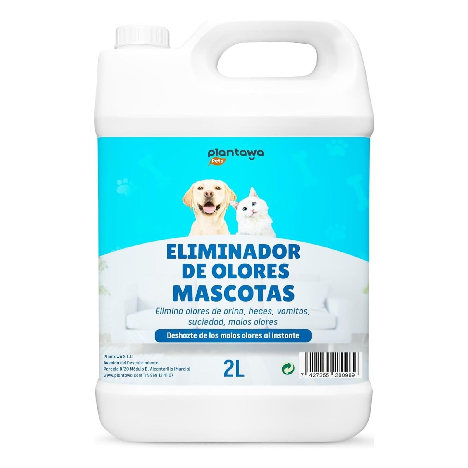 Natychmiastowy odświeżacz powietrza 2L neutralizator enzymatyczny zapach mocz odchody wymioty wewnątrz i na zewnątrz, patio w ogrodzie. Antyzapachowy mocz psy koty. Detergent enzymatyczny dla psów.