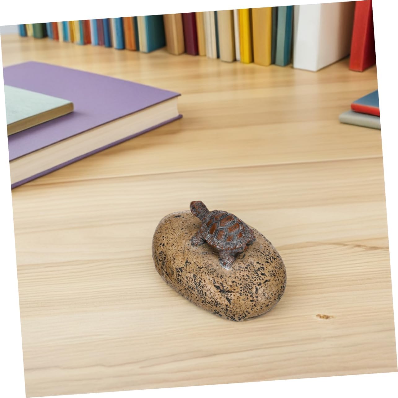 STOBOK 2pcs Fake Rock: Resin Fake Stone Key Box With Realistic Turtle On Rock Shape Design - Secure Storage For For Home Office Use