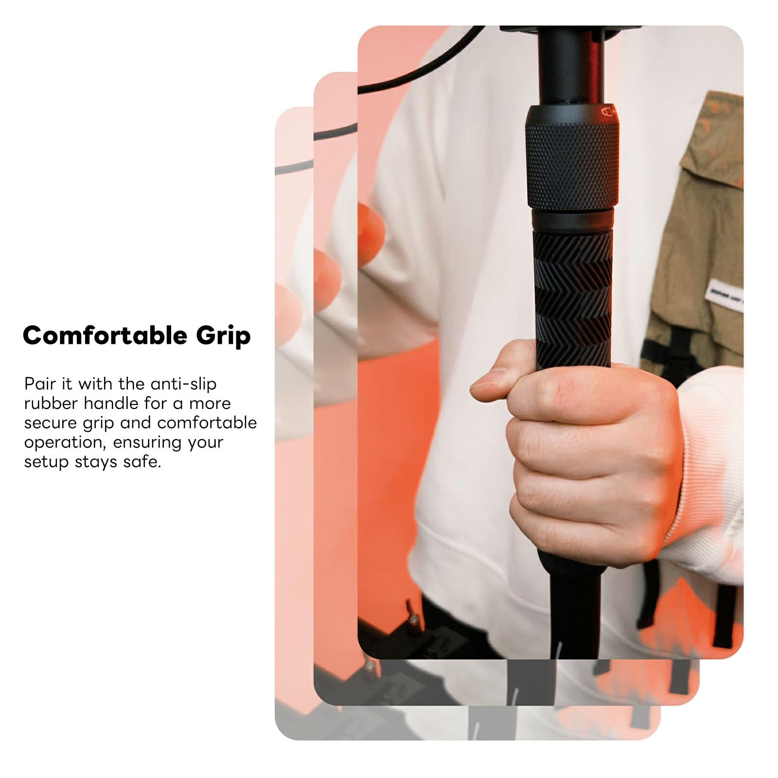 Poignée double anneau pour RS4 Mini, accessoire de nacelle annulaire portable compatible avec DJI RS4 Mini, RS 3 MINI, RS2 PRO, RS3 PRO, RS4 PRO
