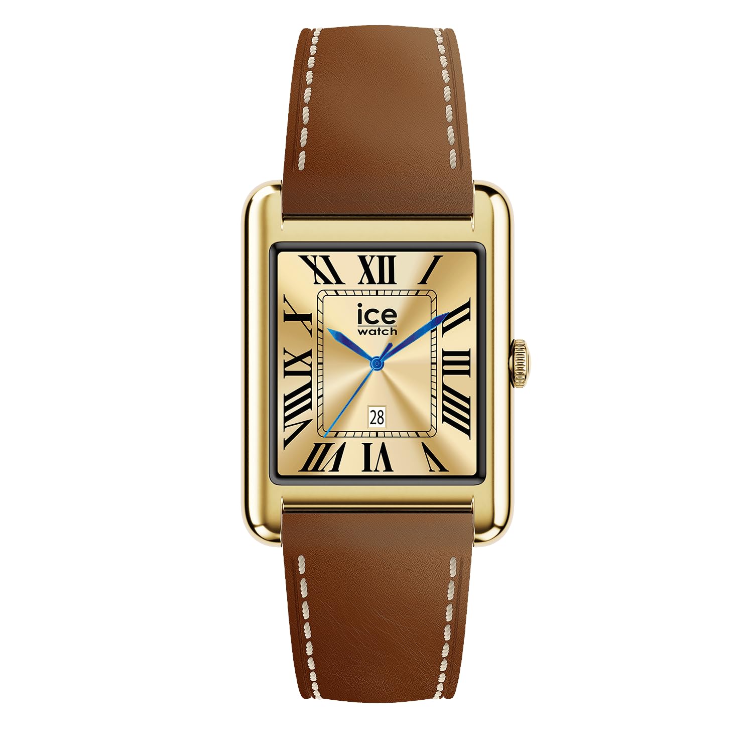 ICE-WATCH - ICE smart TKS 2.0 Gold Camel smooth - Orologio oro da Donna con Cinturino in pelle - 025619 (1.41 pollici / 32mm) - Smartwatch, monitoraggio dell'attività fisica e della salute